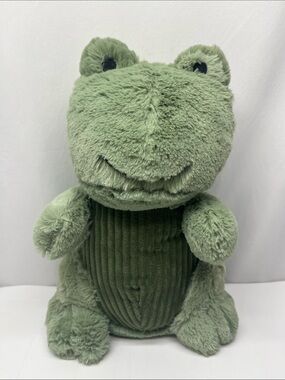 Green Plush Frog Stuffed Animal – Soft Cuddly Toy